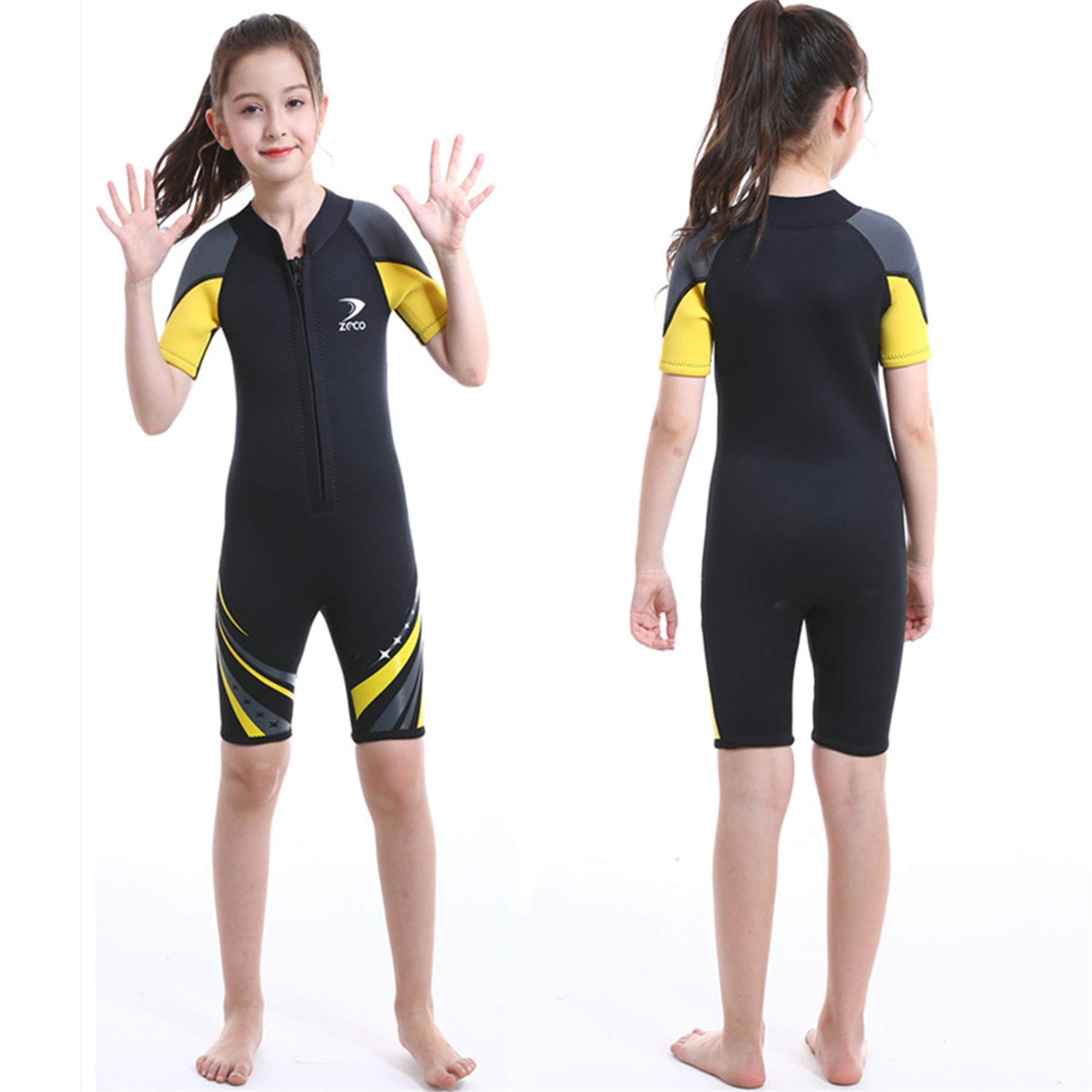Amazon.com: ZCCO Kids Shorty Wetsuit 2.5mm Neoprene Suit, Short